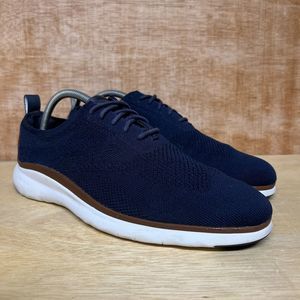 Cole Haan Navy and White Oxfords